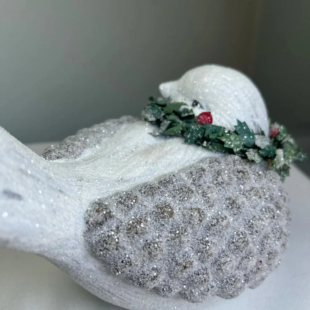 Decorative Holiday Dove Subtle Holiday Flare Sweet Peaceful Touches Cottage Lage